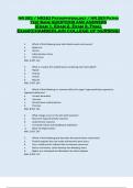 NR 283 / NR283 Pathophysiology / NR 283 Patho Test Bank QUESTIONS AND ANSWERS (Exam 1, Exam 2, Exam 3, Final 2023