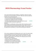 HESI PHARMACOLOGY PROCTORED EXAM 2023/2024