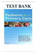 Pediatric Primary Care 6th Edition Burns, Dunn, Brady Test Bank.