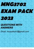 MNG3702 EXAM PACK 2023