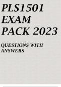 PLS1501 EXAM PACK 2023