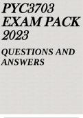 PYC3703 EXAM PACK 2023