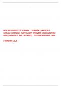 HESI MED SURG EXIT VERSION 1,.VERSION2,VERSION 3  ACTUAL EXAM 2023 WITH LATEST ANSWERS 2023 QUESTION AND (ANSWER AT THE LAST PAGE).GUARANTEED PASS 100% (VERSION 1,2,3)