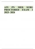 ATI PN MED SURG PROCTORED EXAM 1 2023- 2024