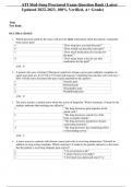 ATI Med-Surg Proctored Exam Question Bank (Latest Updated 2022-2023, 100% Verified, A+ Grade)