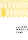 COM3702 PORTFOLIO EXAM