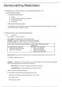 Samenvatting -  Materialen 1