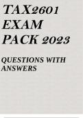 TAX2601 EXAM PACK 2023