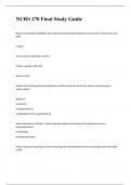 NURS 270 Final Study Guide questions with correct answwers