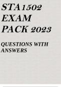 STA1502 EXAM PACK 2023