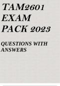 TAM2601 EXAM PACK 2023