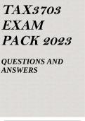 TAX3703 EXAM PACK 2023