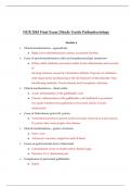 NUR 2063 Final Exam 2 Study Guide Pathophysiology