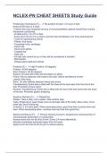 NCLEX PN CHEAT SHEETS Study Guide