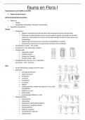 Samenvatting Fauna en Flora I