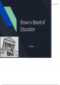 US SUPREME COURT CASE STUDY: BROWN V BOARD OF EDUCATION