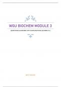 WGU BIOCHEM MODULE 3 - QUESTIONS & ANSWERS WITH EXPLANATIONS (SCORED A+) BEST VERSION 2023