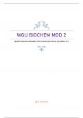 WGU BIOCHEM MODULE 2 - QUESTIONS & ANSWERS WITH EXPLANATIONS (SCORED A+) BEST VERSION 2023