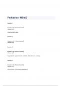 Pediatrics- NBME QUESTIONS & ANSWERS 2023 ( A+ GRADED 100% VERIFIED)