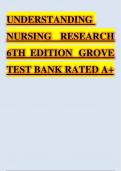 UNDERSTANDING NURSING RESEARCH 6TH EDITION GROVE TEST BANK DOWNLOAD TO PASS EXAM