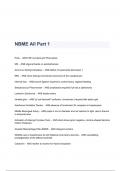 NBME All Part 1 QUESTIONS & ANSWERS 2023( A+ GRADED 100% VERIFIED)