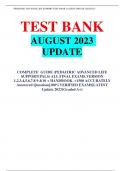 COMPLETE  GUIDE (PEDIATRIC ADVANCED LIFE SUPPORT(PALS) ALL FINAL EXAMS.VERSION 1,2,3,4,5,6,7,8 9 &10 + HANDBOOK .+1500 ACCURATELY Answered Questions|100%VERIFIED EXAMS|LATEST Update 2023{Graded A+}