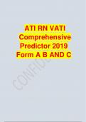 ATI RN VATI COMPREHENSIVE  PREDICTOR  FORM A B & C/VATI RN COMPREHENSIVE  PREDICTOR 2023