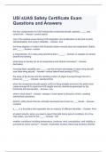 USI sUAS Safety Certificate Exam Questions and Answers 