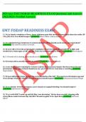 2023 may EMT FISDAP READINESS EXAM Questions and Answers (2022/2023) (Verified Answers) EMT FISDAP READINESS EXAM