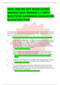 NGN) HESI RN EXIT EXAM LATEST VERSION 2023 VERSION 1-7 WITH QUESTIONS &ANSWERS HIGHLIHTED GUARATEED PASS