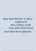 HESI RN EXIT 2019 V1 WITH COMPLETE SOLUTION(A LEVEL FULL SOLUTION  PACK) 2019 HESI EXIT V1