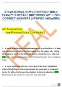 ATI MATERNAL NEWBORN PROCTORED EXAMS RETAKE Bundle (NGN Available too)