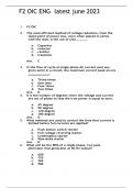 F2 OIC ENG JUNE 2023 QUESTIONS AND ANSWERS