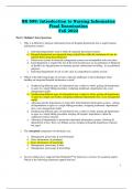 NR 599: Introduction to Nursing Informatics  Final Examination Fall 2023