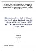 i Human Case Study Andrew Chen All Sections Involved (Feedback from the Professor) (2 Merged Version) NRNP 6541 C8 Walden University i Human: Andrew Chen