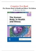 Complete Test Bank The Human Body in Health and Illness 7th Edition by Barbara Herlihy