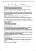 Exam 1 Evolve Respiratory NCLEX Questions