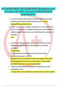 ATI NURS MISC HA EXAM NGN Questions and Answers all 100% correct/verified 2023/24 download A+