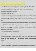 ATI RN COMPREHENSIVE ONLINE PRACTICE 2019 A Questions and Answers Latest (2023 / 2024) (Verified Answers)