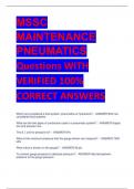 MSSC  MAINTENANCE  PNEUMATICS Questions WITH  VERIFIED 100%  CORRECT ANSWERS