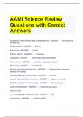 AAMI Science Review Questions with Correct Answers 