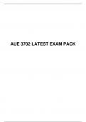 AUE 3702 LATEST EXAM PACK