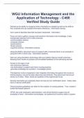 BUNDLE FOR WGU C468 Informatics Study Guide  2023 Latest Version