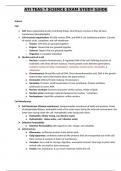 ATI TEAS 7 SCIENCE EXAM STUDY GUIDE