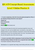 RN ATI Concept-Based Assessments Level 3 Online Practice A Questions and Answers 2023 - 2024 (Verified Answers)