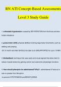 ATI RN Concept-Based Assessment Level 3 Study Guide 2023 - 2024 (Verified Answers)