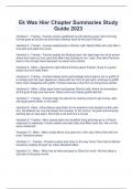 Ek Was Hier Chapter Summaries Study Guide 2023