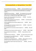 Parasympathetic vs Sympathetic Test 2023