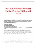 ATI RN Maternal Newborn Online Practice 2019 A with NGN