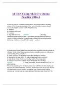 ATI RN Comprehensive Online Practice 2016 A